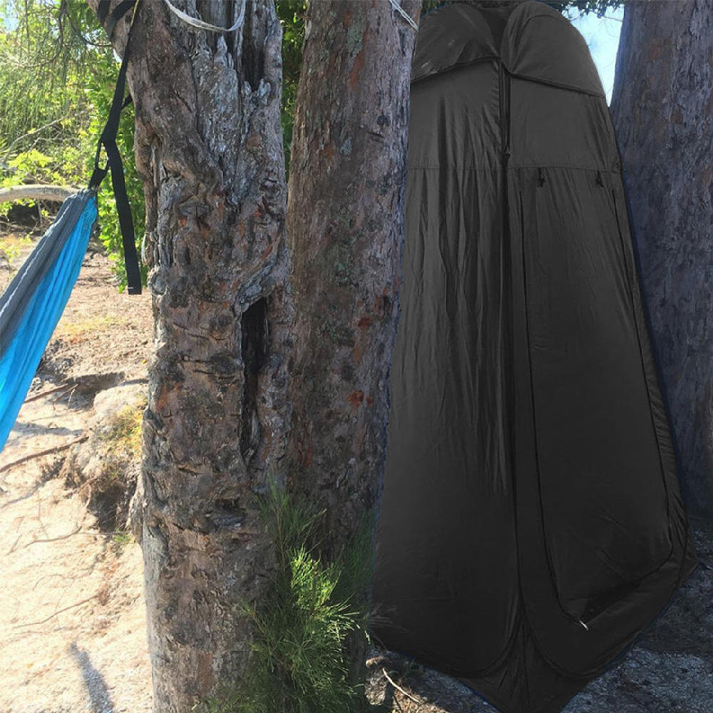 Tenda Pop Up Automatica portatil Banheiro Camping Preta
